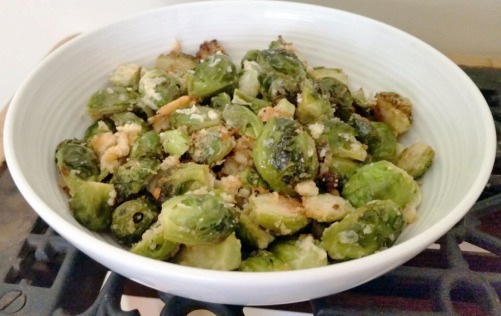 Brussels Sprouts with Lemon, Garlic, and Parmesan